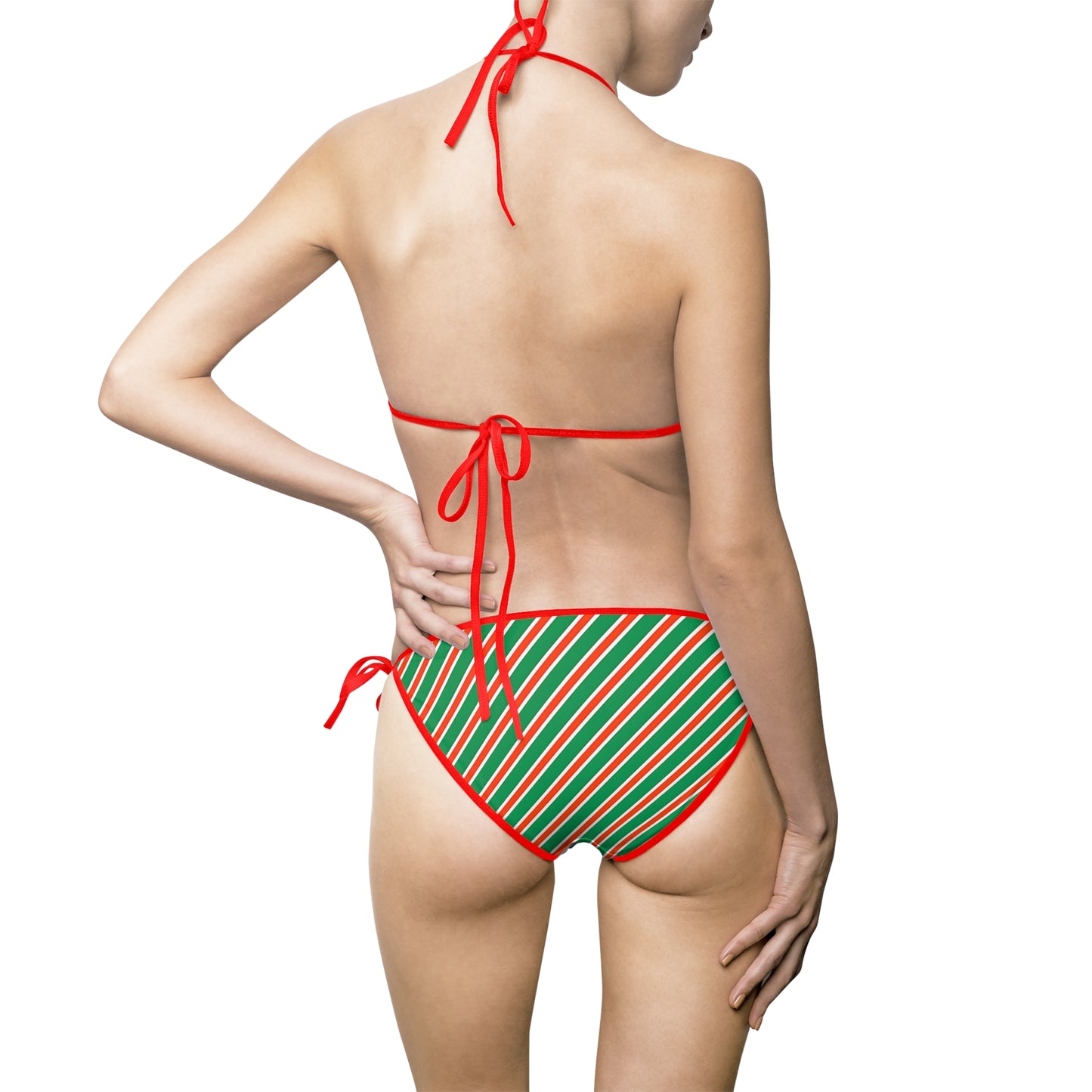 Candy Cane Bikini - Red and Green