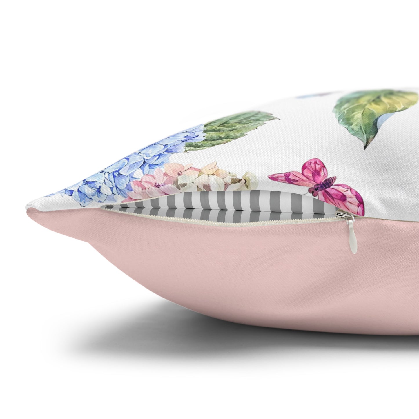 Pink & Blue Hydrangea #2 Cushion Cover