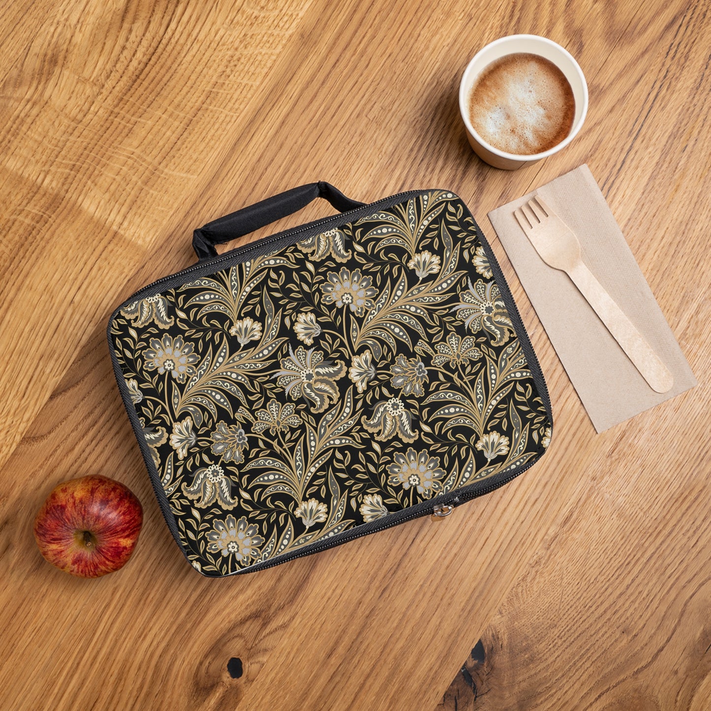 Black & Gold Lunch Bag