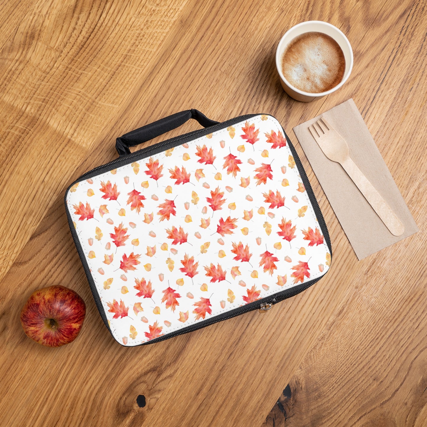 Autumn Leaves & Acorn Lunch Bag