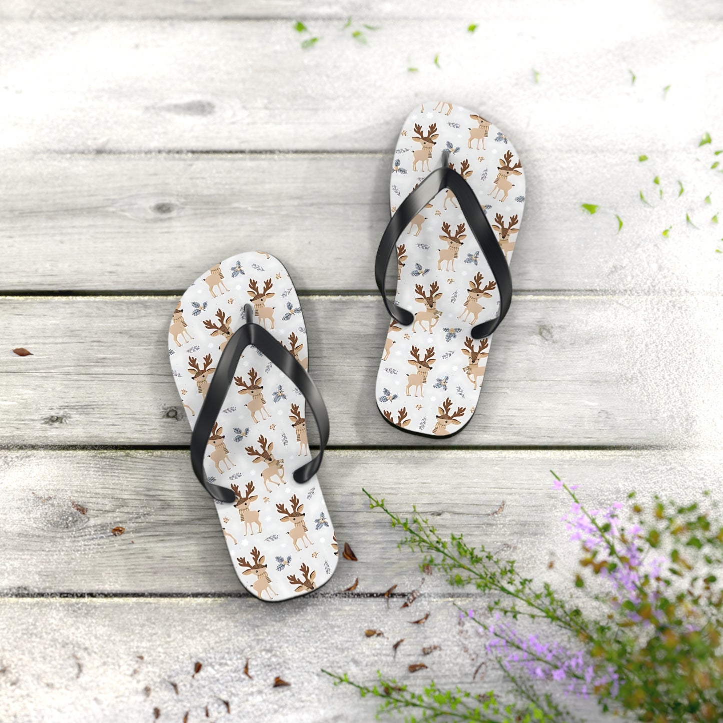Reindeer Flip Flops / Jandals