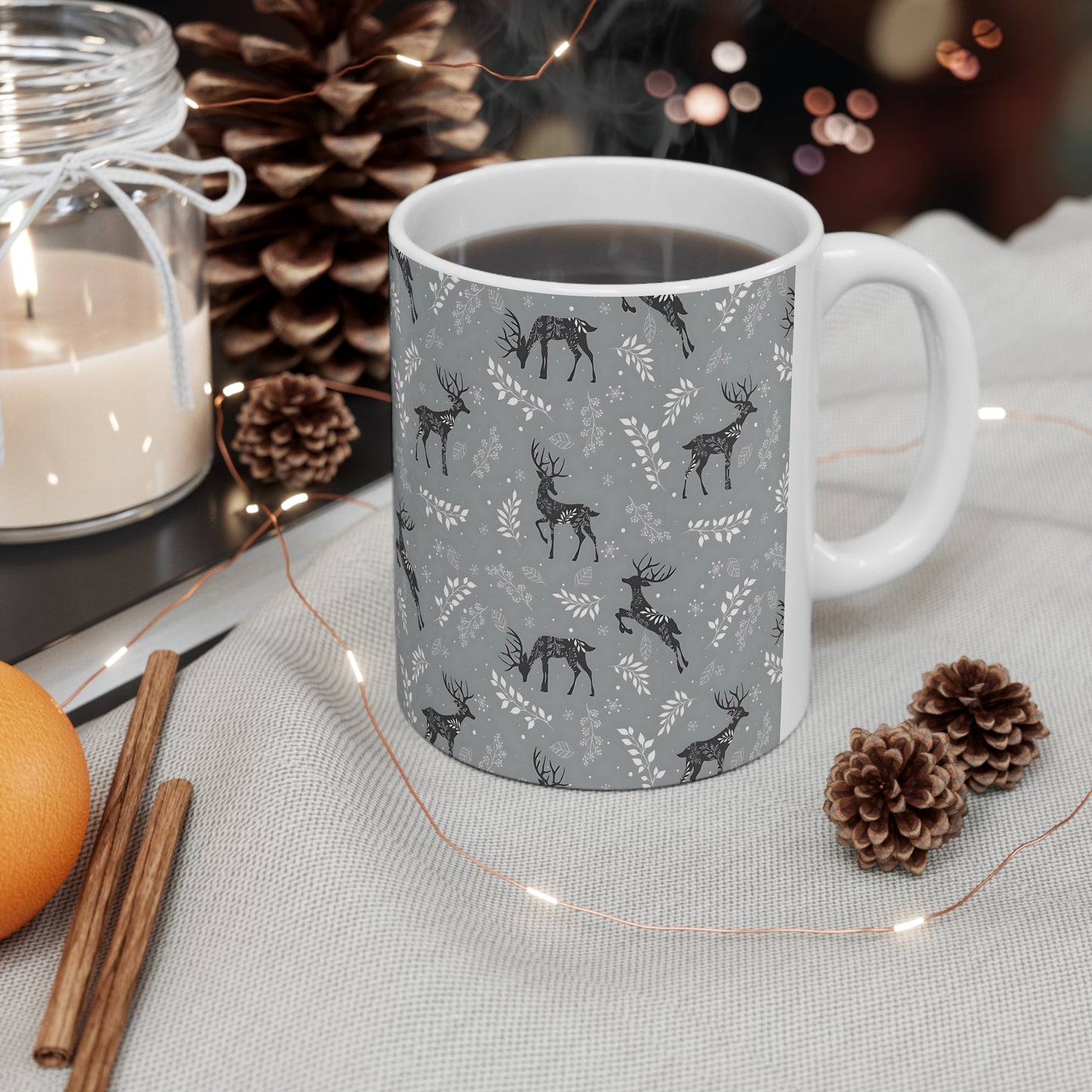 Reindeer #3 Ceramic Mug, 11oz