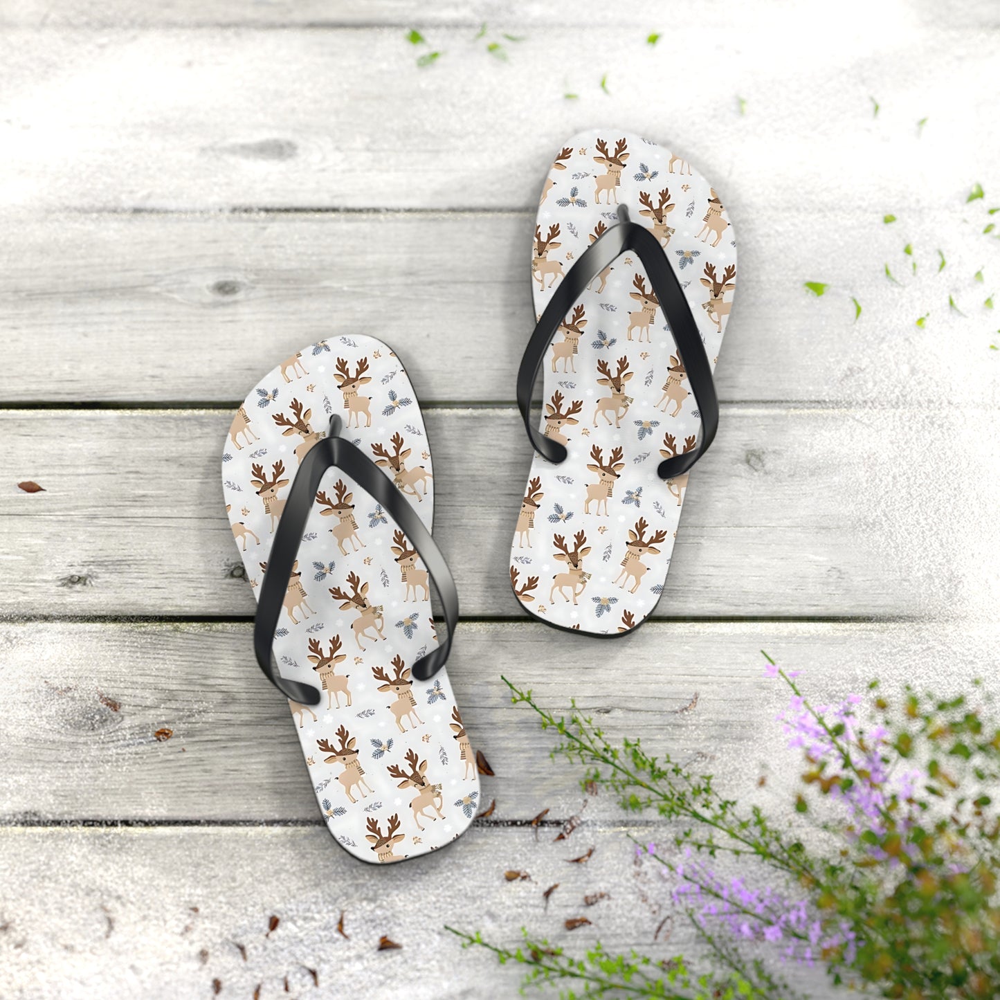 Reindeer Flip Flops / Jandals