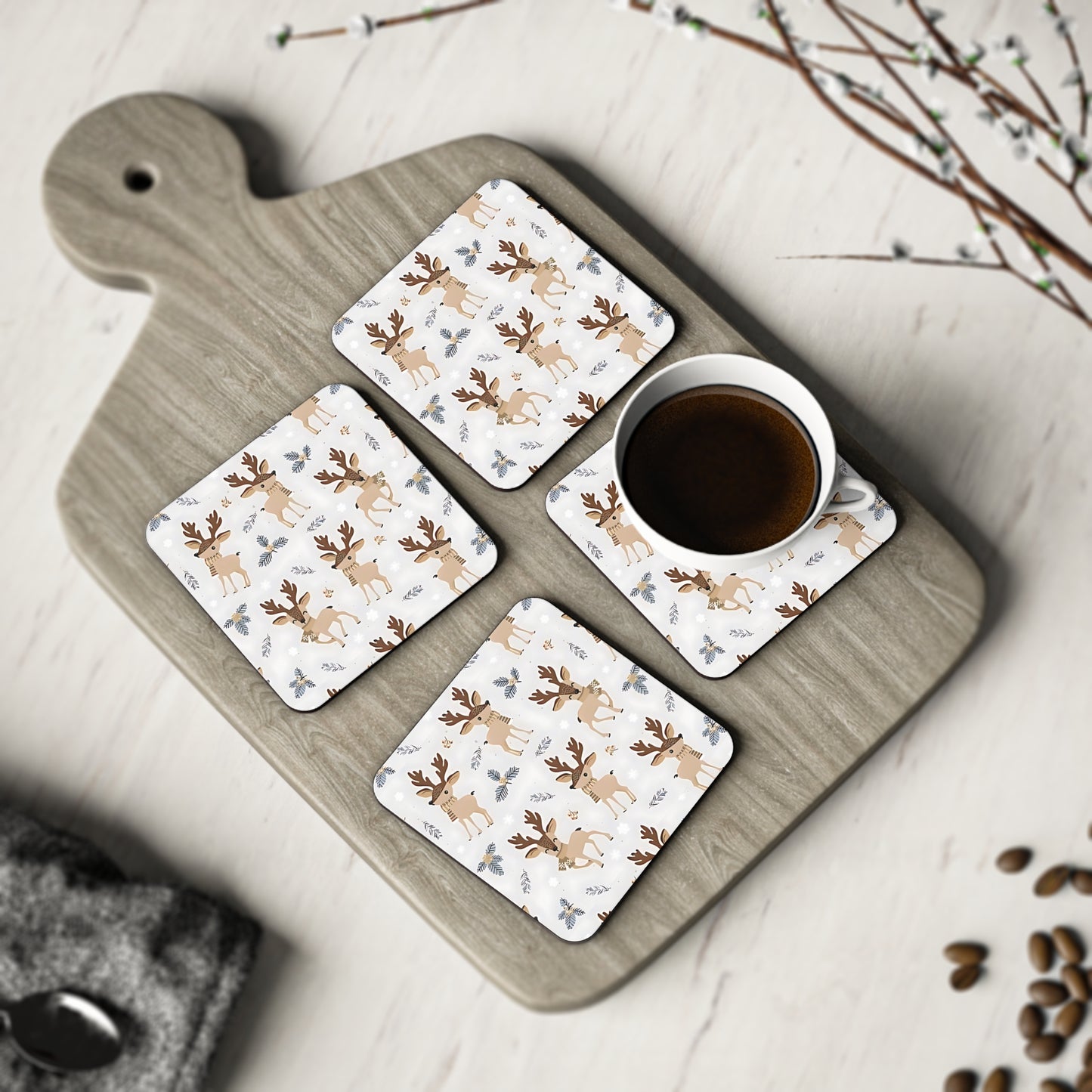 Reindeer Coasters
