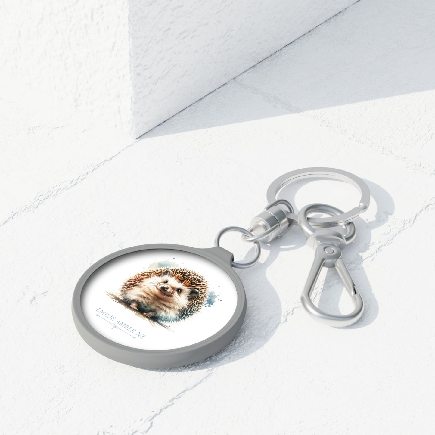 Hedgehog Keyring Tag