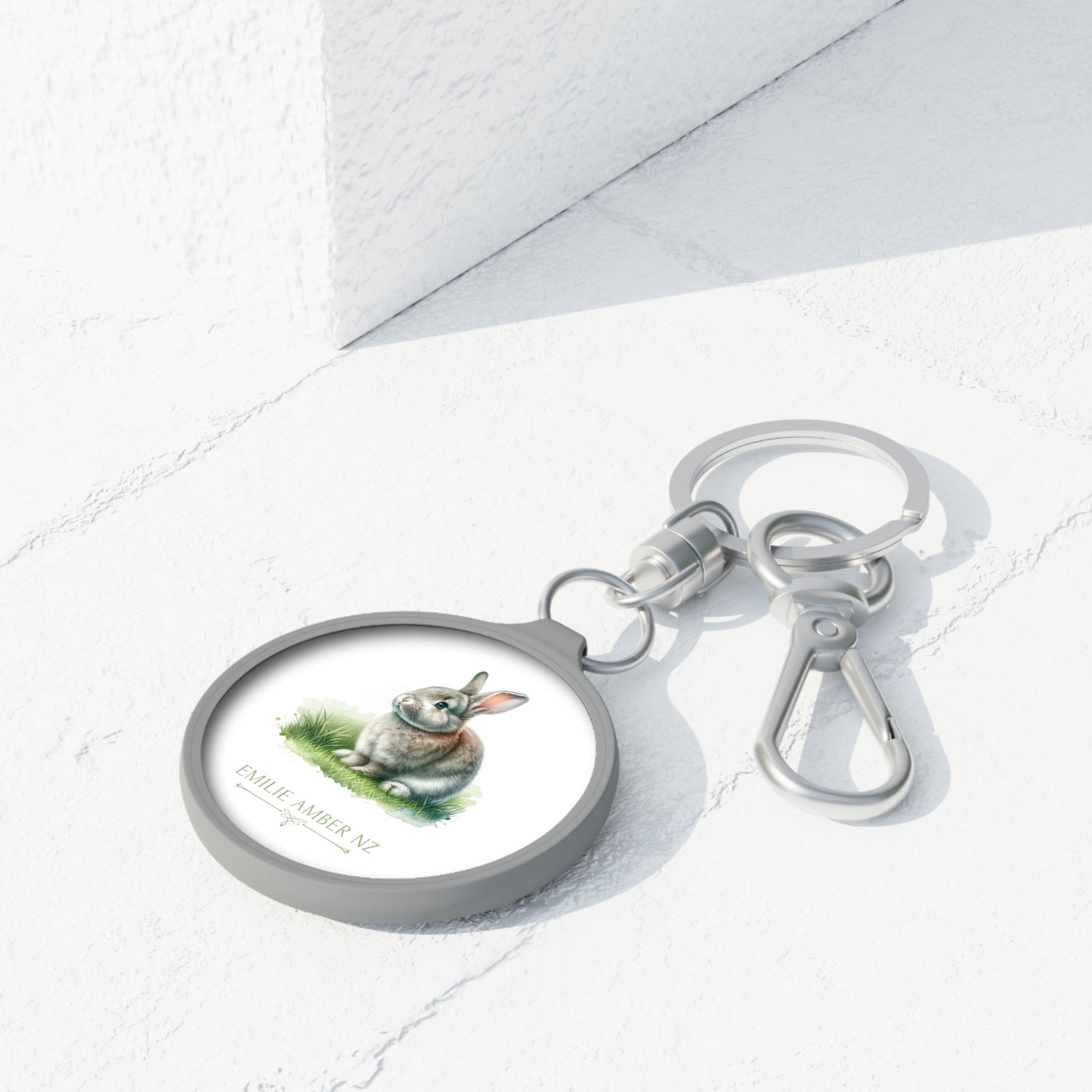Rabbit Keyring Tag