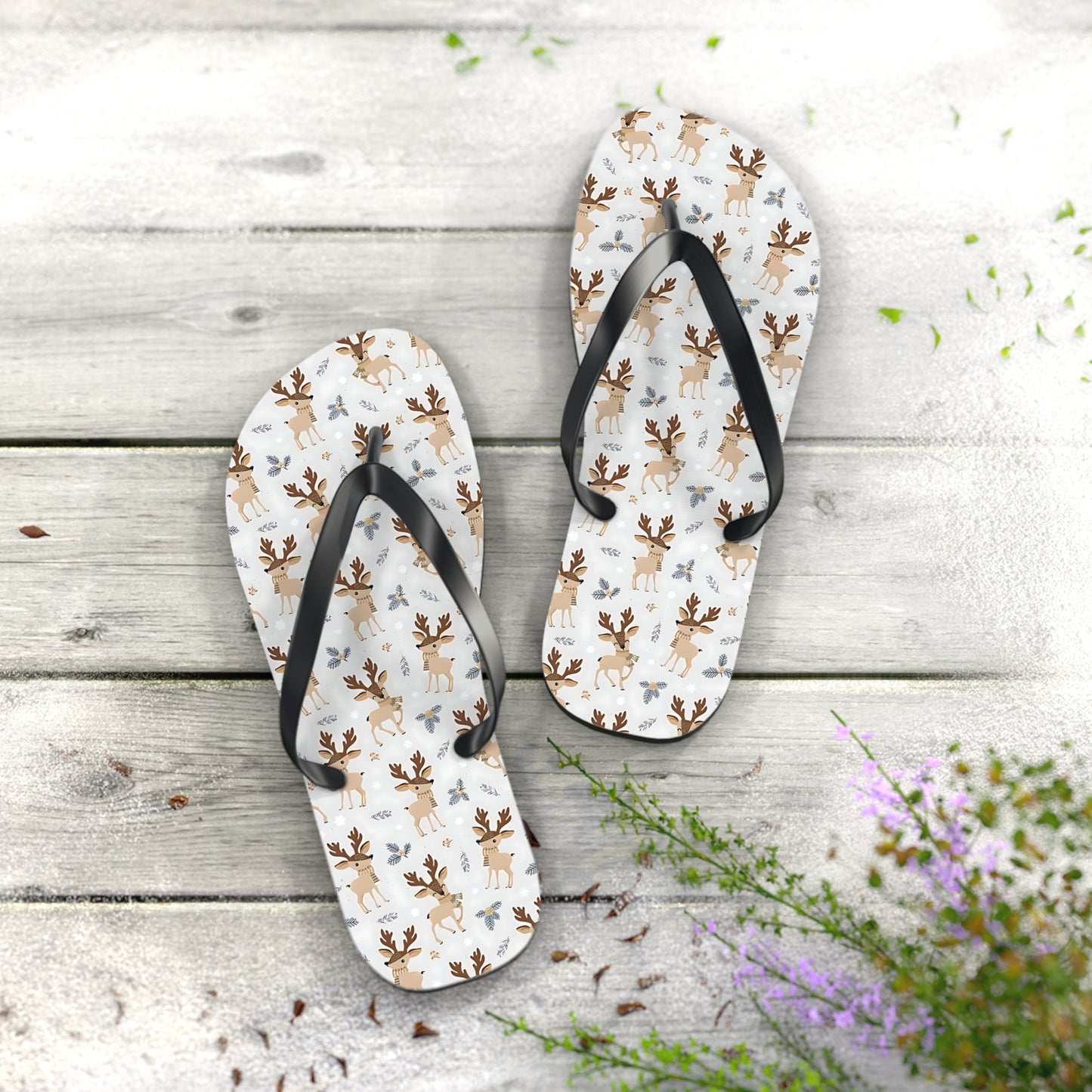 Reindeer Flip Flops / Jandals