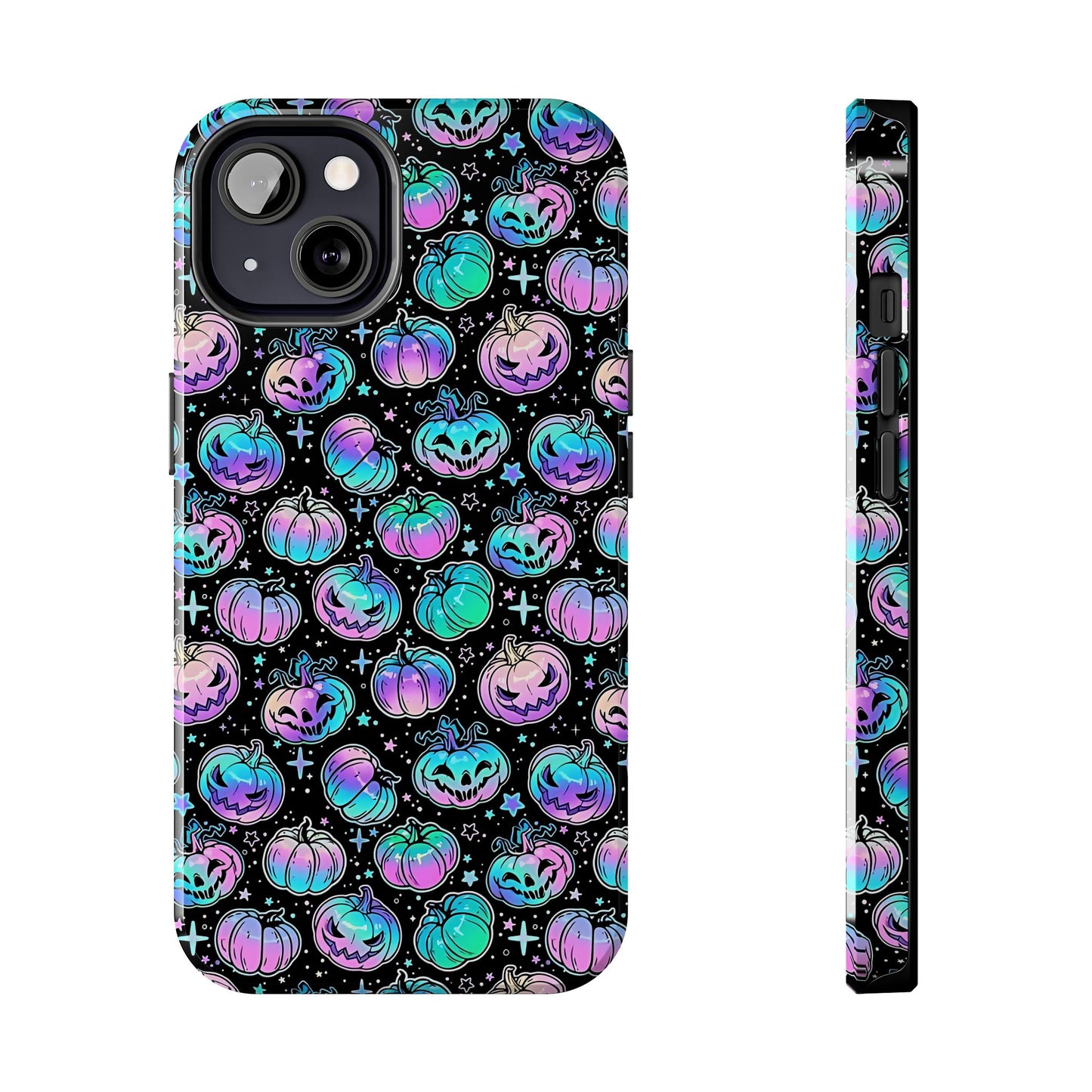 Spooky Neon Pumpkin Phone Case