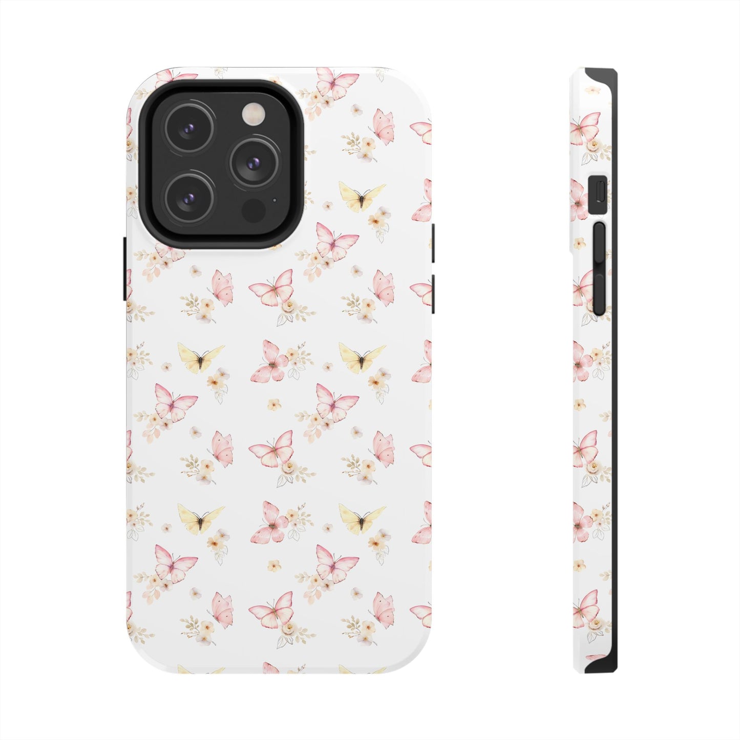 Pink & Yellow Butterfly Phone Case