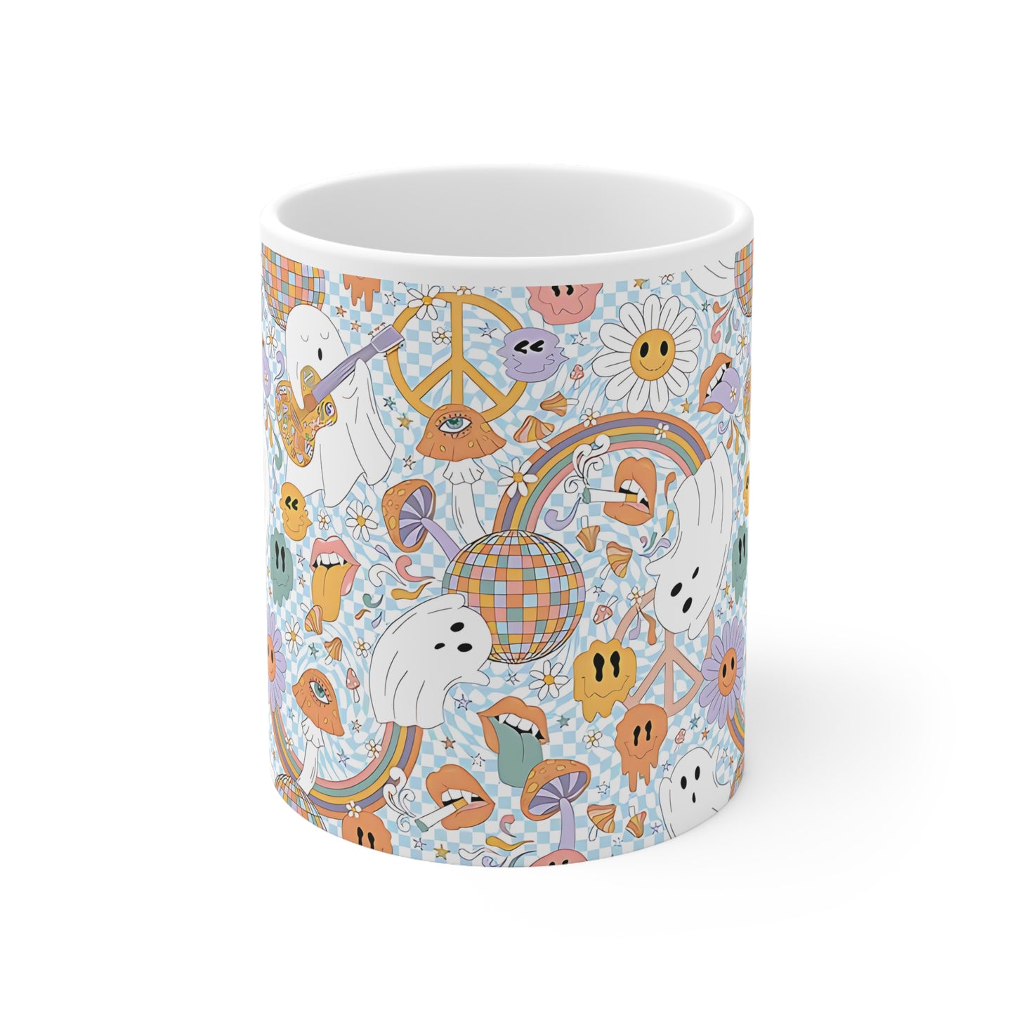 Cute Disco Halloween #3 Ceramic Mug, 11oz