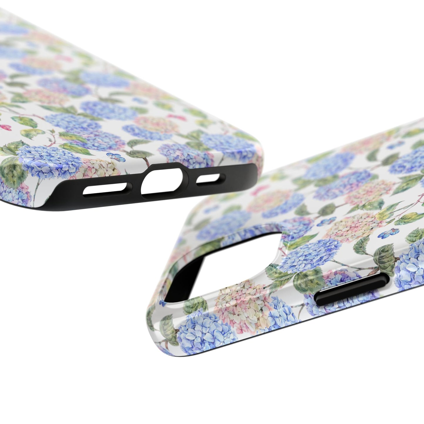 Pink & Blue Hydrangea Phone Case