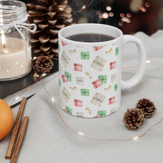 Christmas Present Ceramic Mug, 11oz