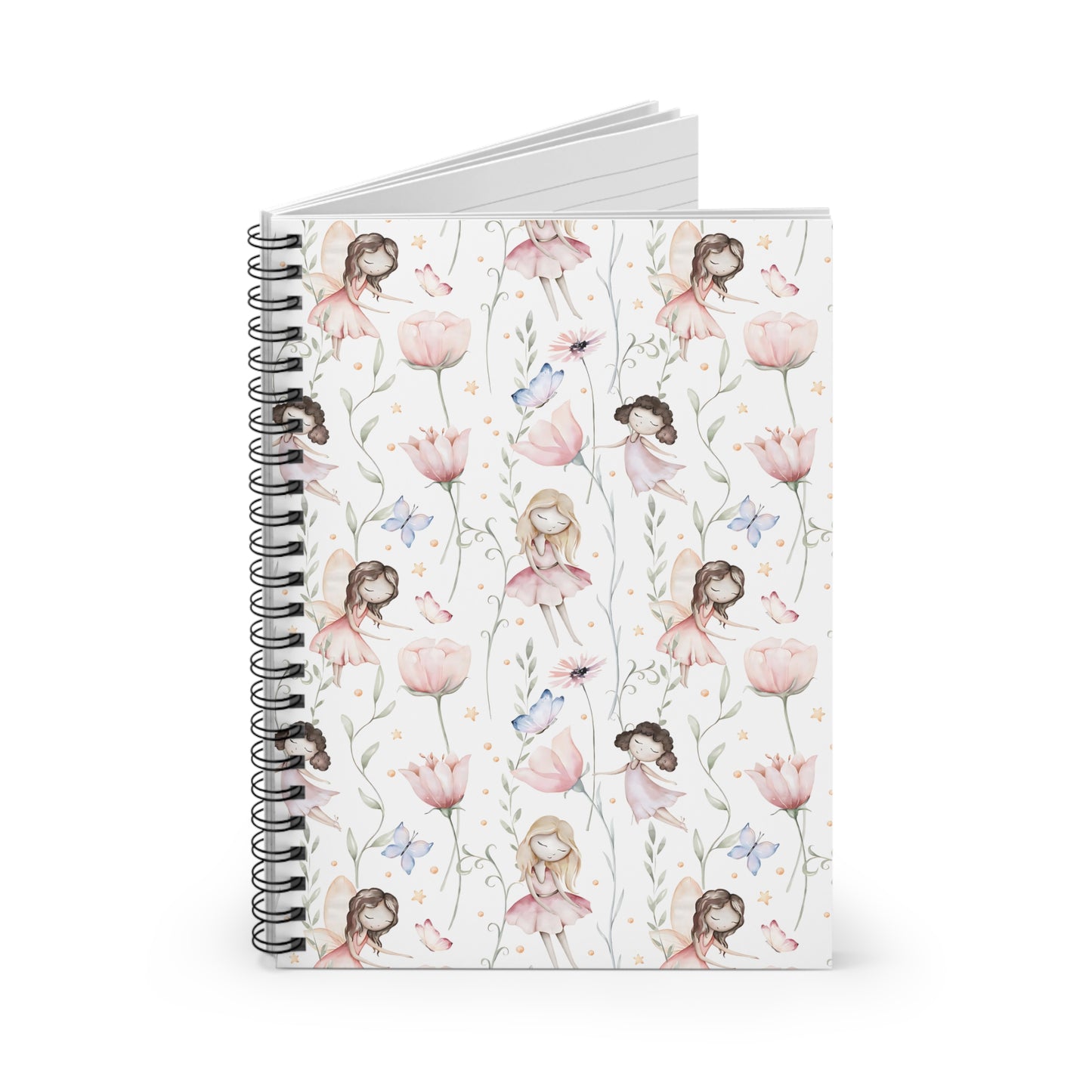 Sleepy Fairy Spiral Notebook - Ruled Line