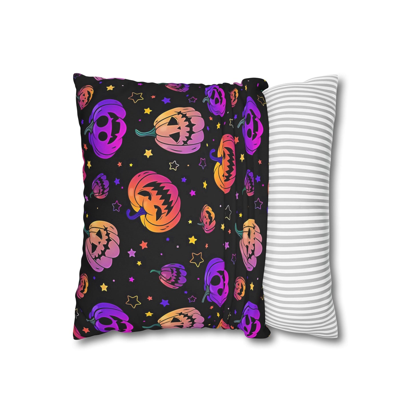 Spooky Neon Halloween #9 Cushion Cover