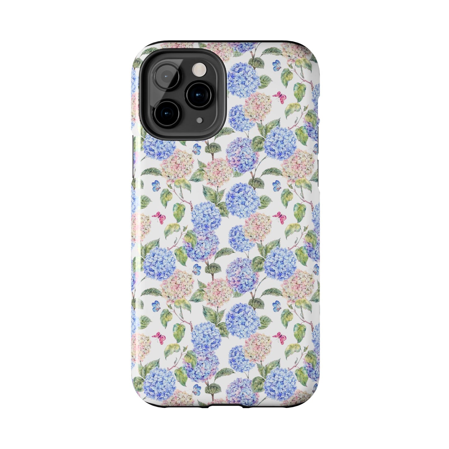 Pink & Blue Hydrangea Phone Case