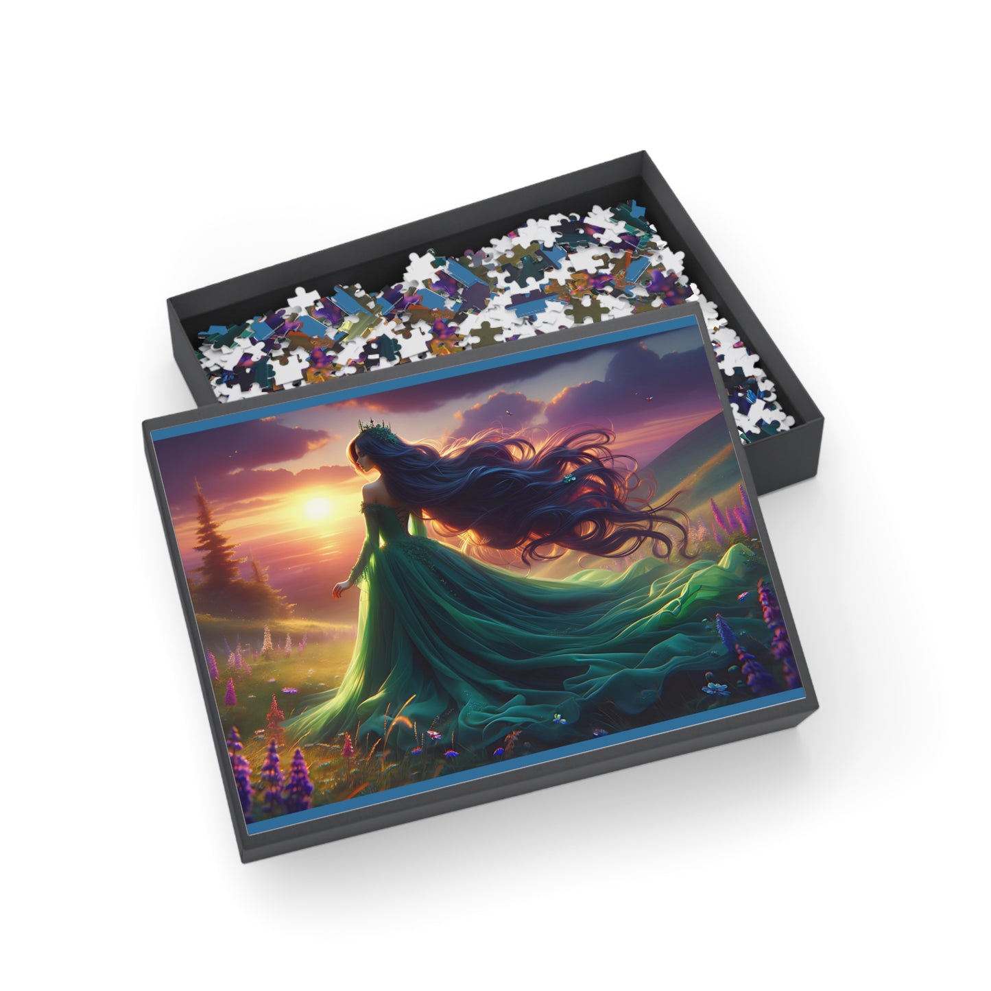 Once Upon A Fantasy - Emerald Sunset 1000-Piece Puzzle