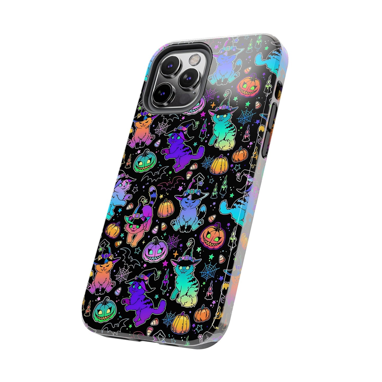 Spooky Neon Kitty Phone Case