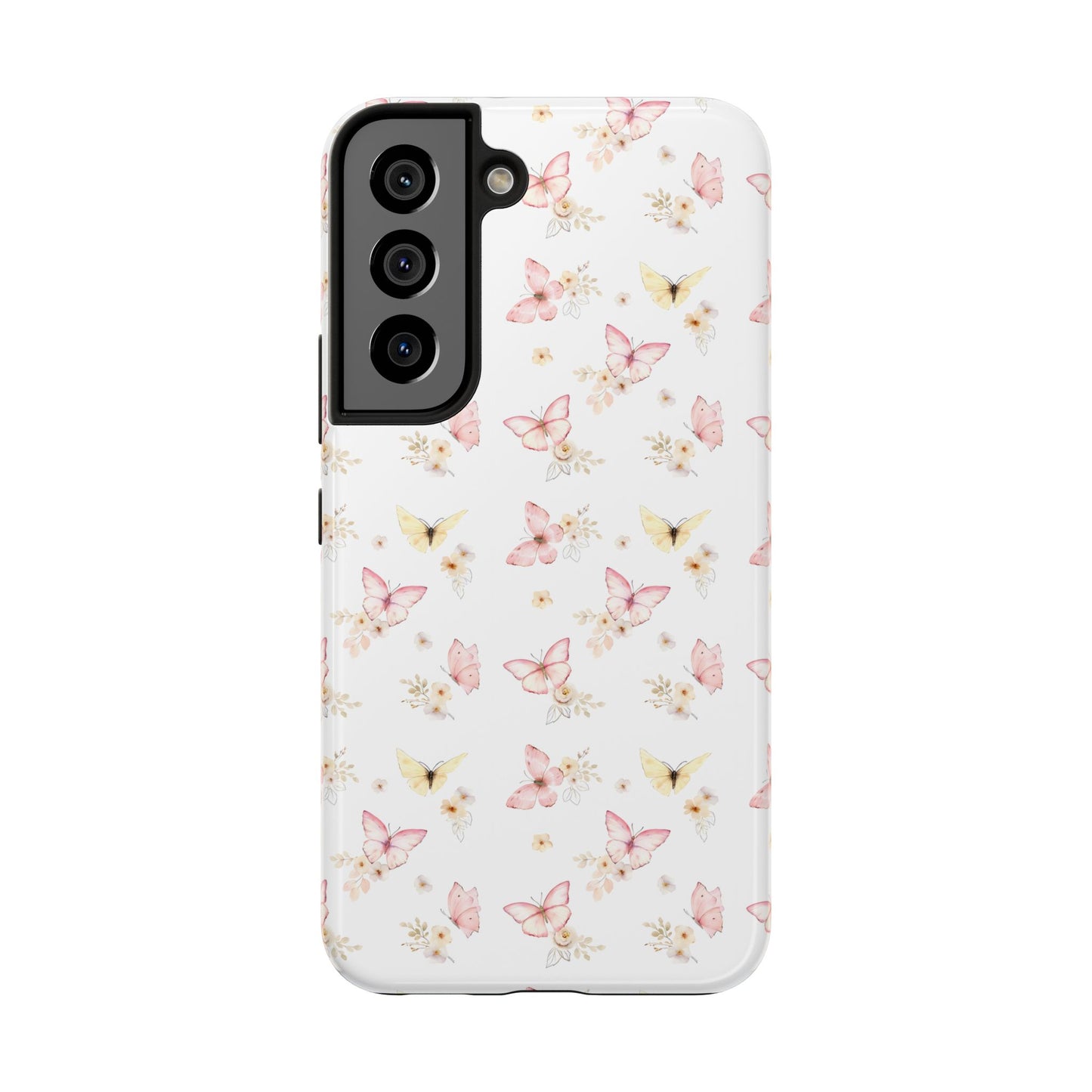 Pink & Yellow Butterfly Phone Case