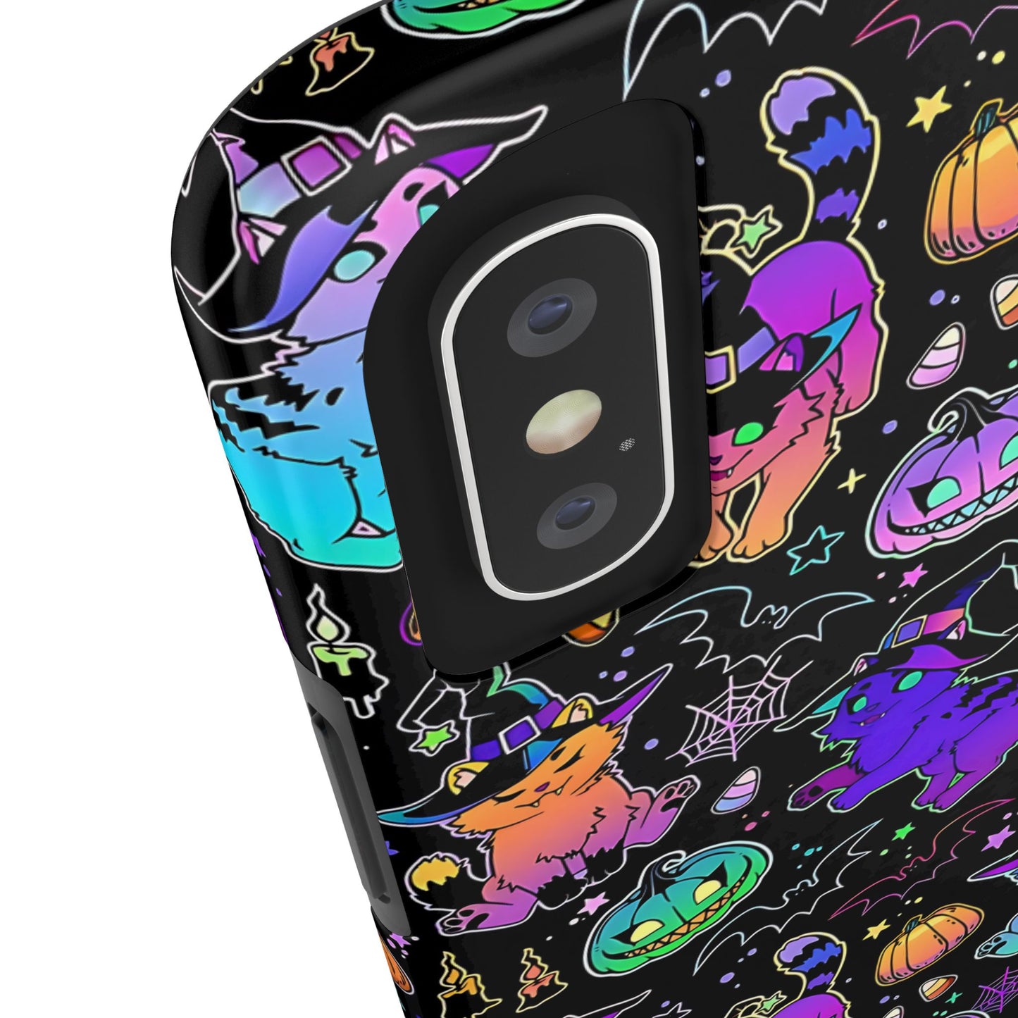 Spooky Neon Kitty Phone Case