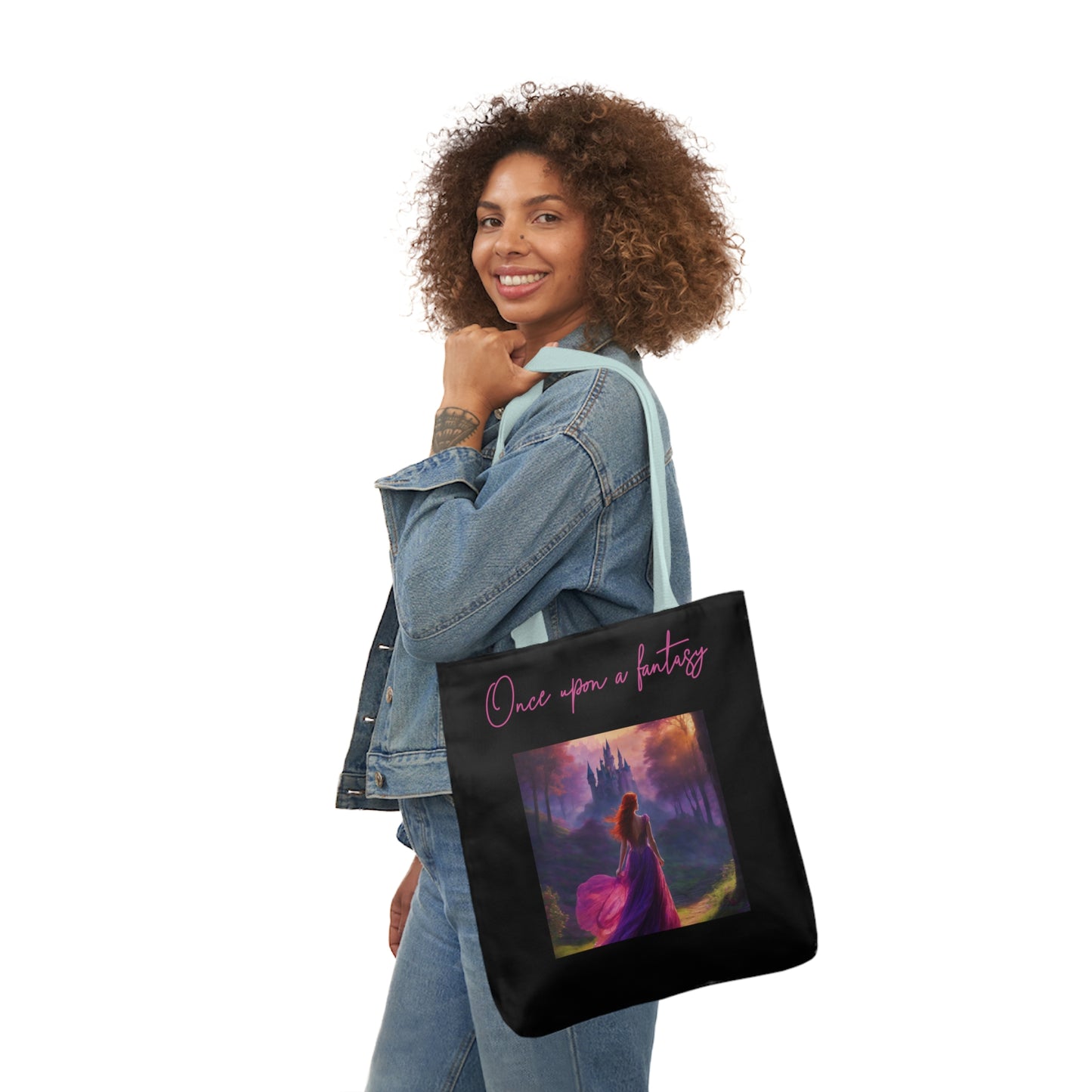 Once Upon A Fantasy Canvas Tote Bag - White