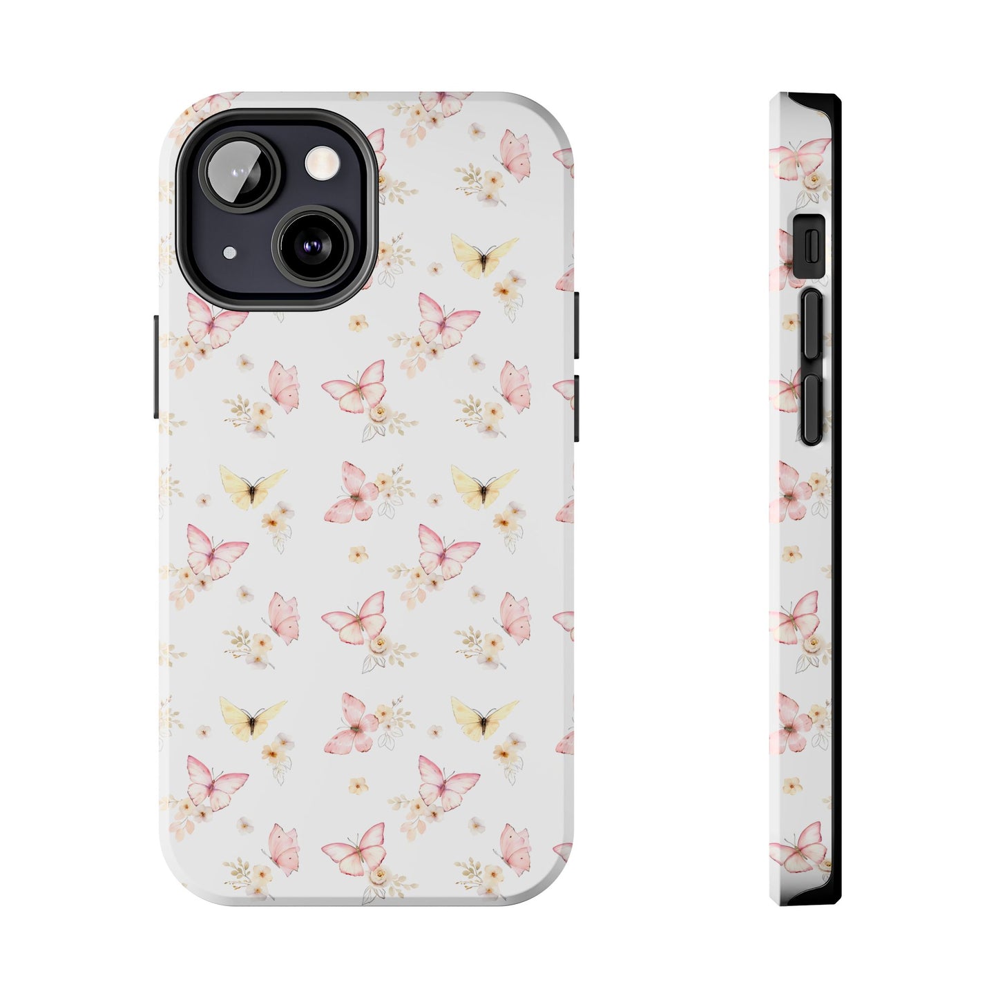 Pink & Yellow Butterfly Phone Case