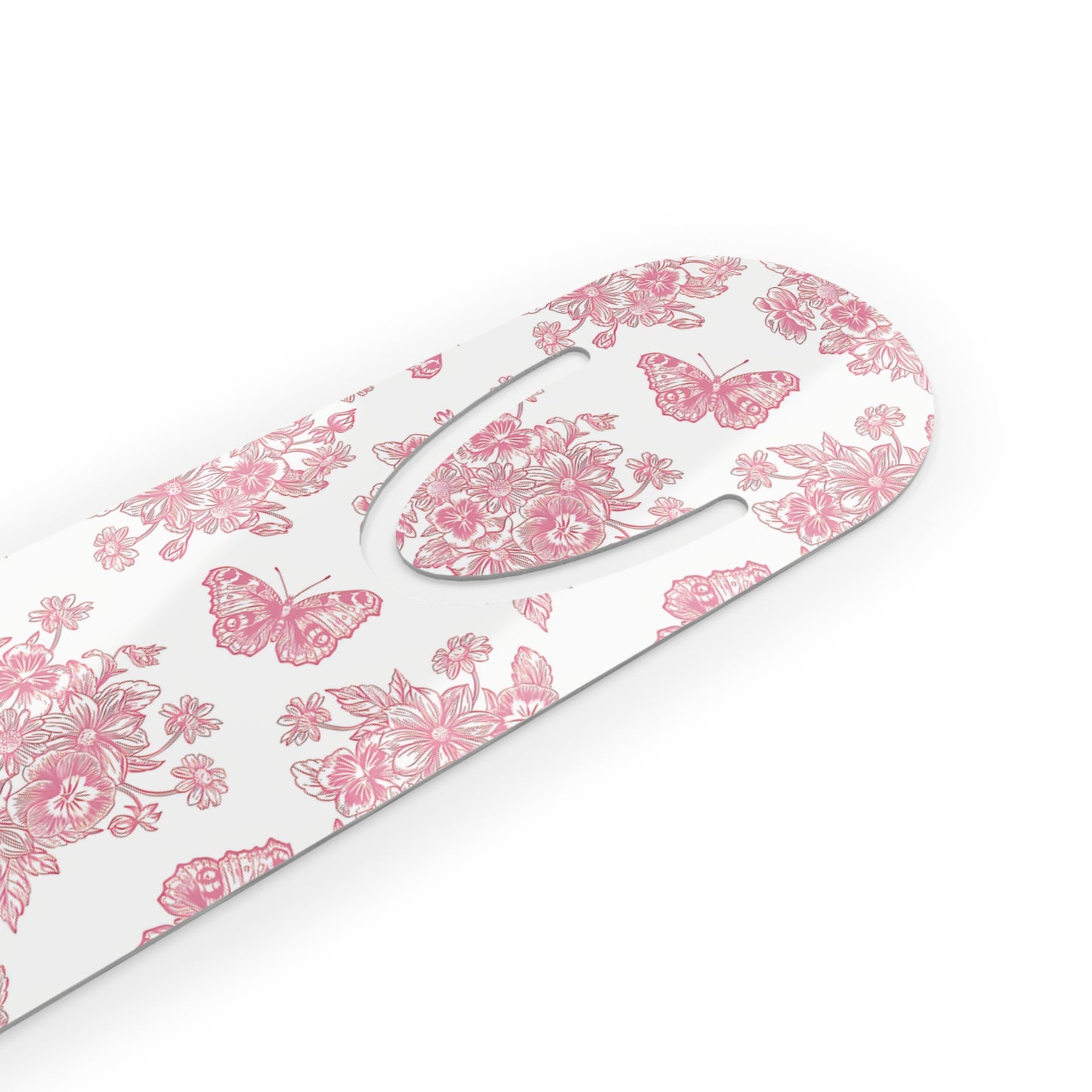 Pink & White Butterfly Bookmark