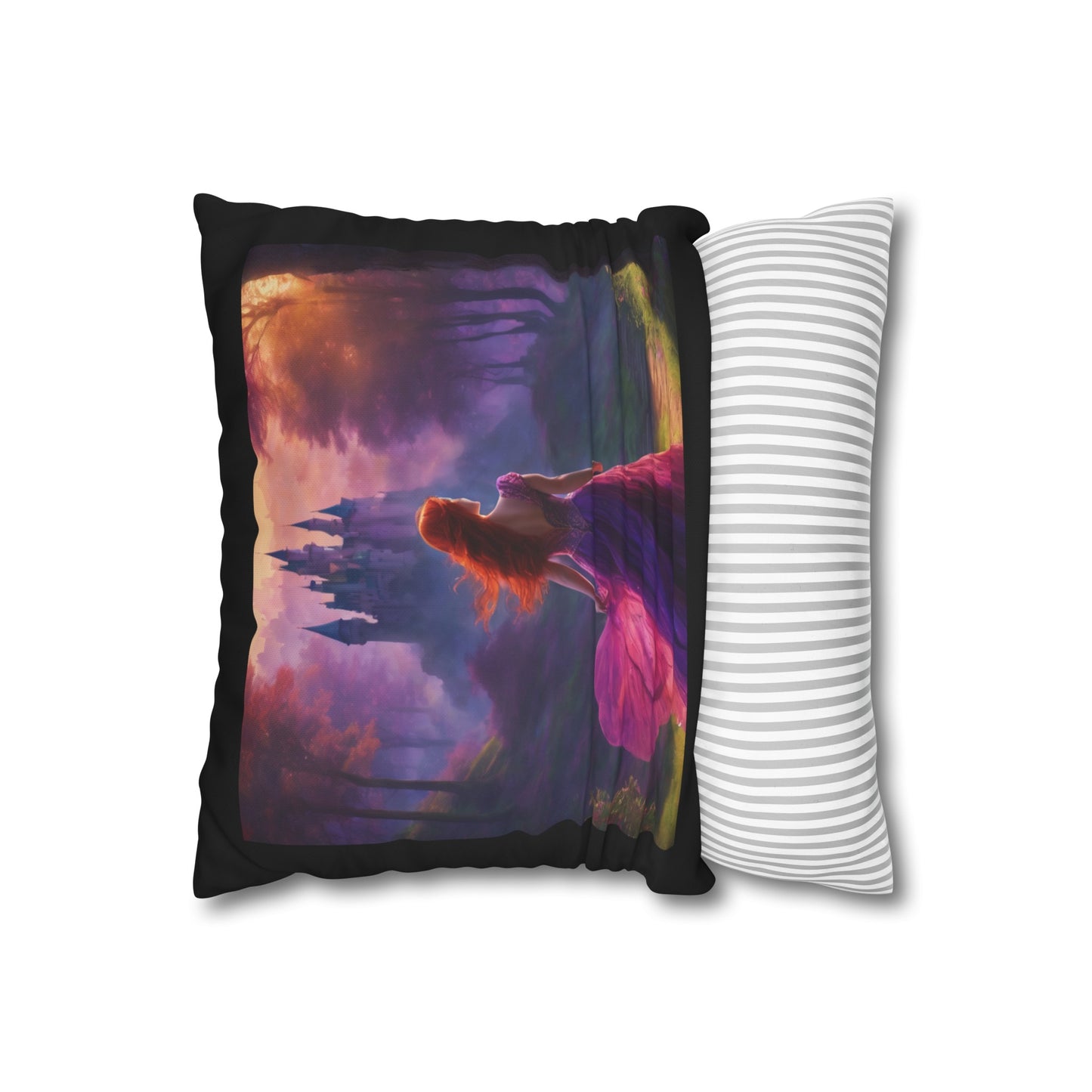 Once Upon A Fantasy #2 Cushion Cover - Black