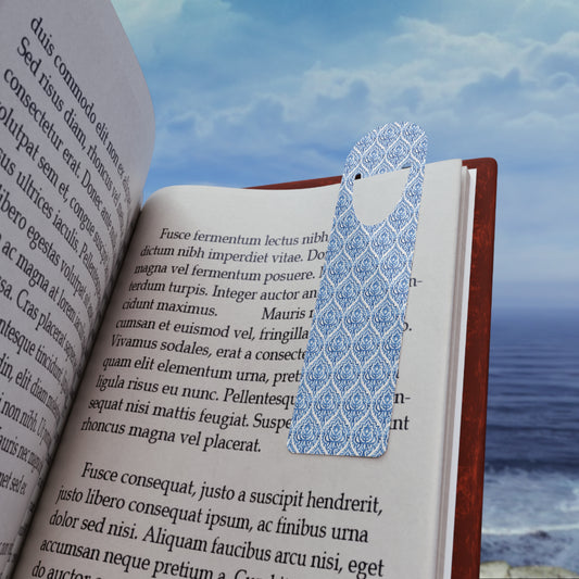 Blue Pattern Print Bookmark