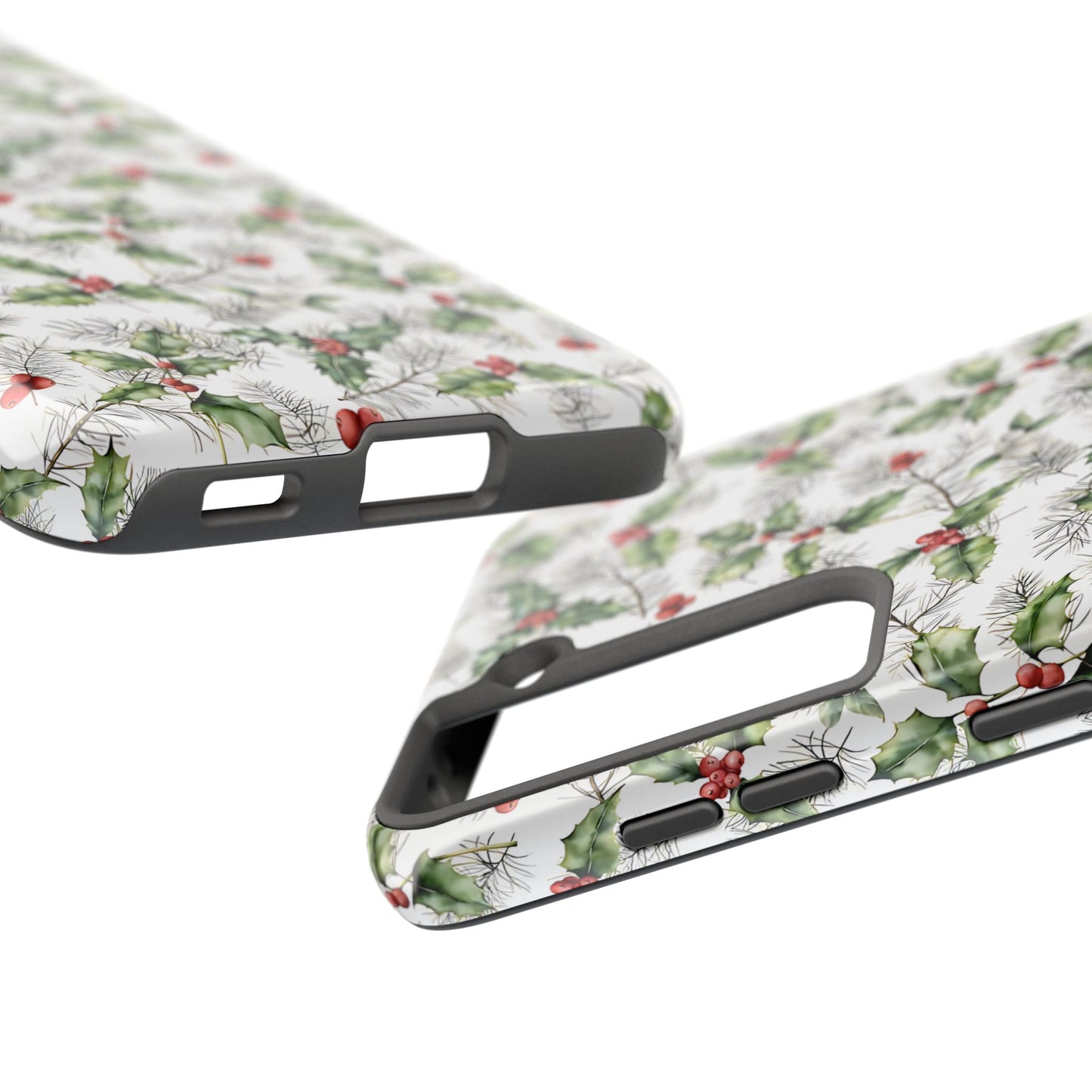 Christmas Mistletoe and Holly Phone Case