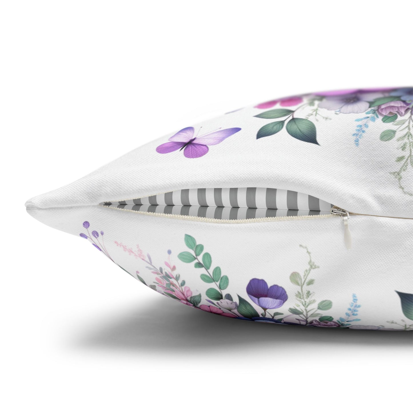 Flowers & Butterflies Cushion Cover