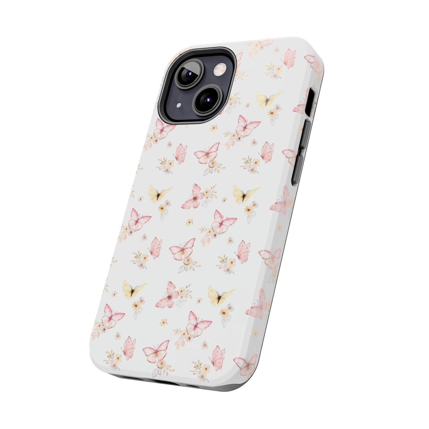 Pink & Yellow Butterfly Phone Case