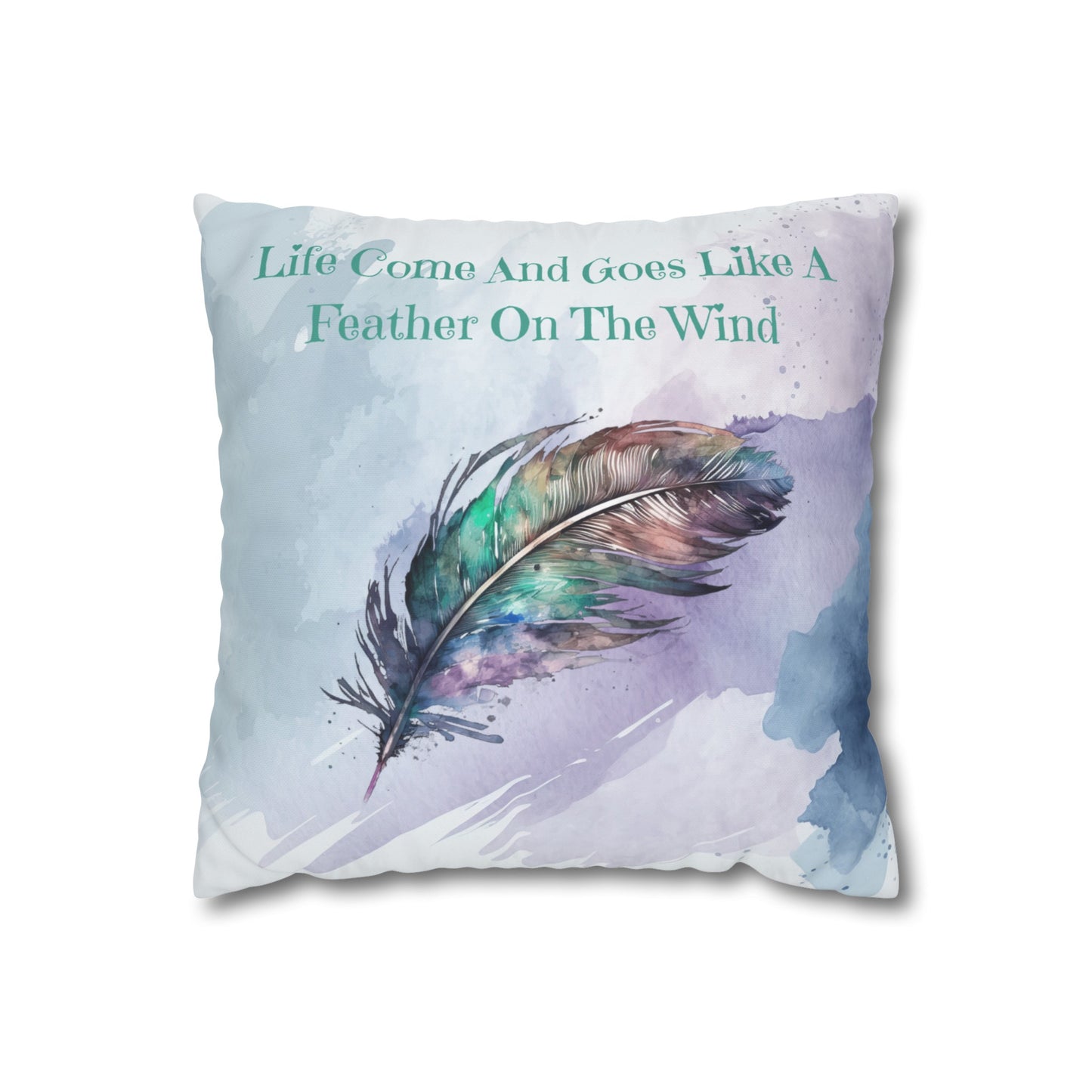Feather On The Wind #13 Canvas Cushion Cover