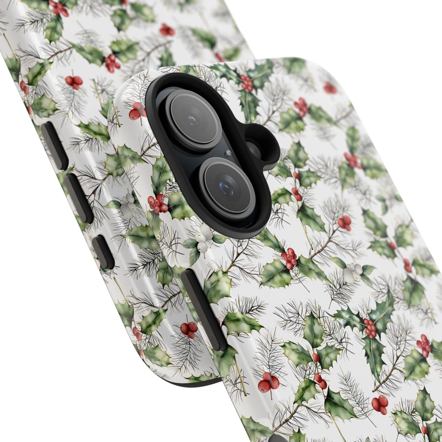 Christmas Mistletoe and Holly Phone Case