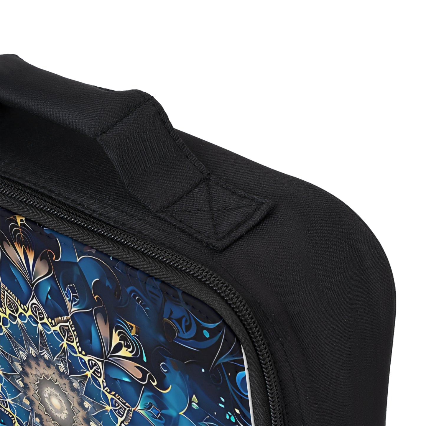 Navy Mandala Lunch Bag