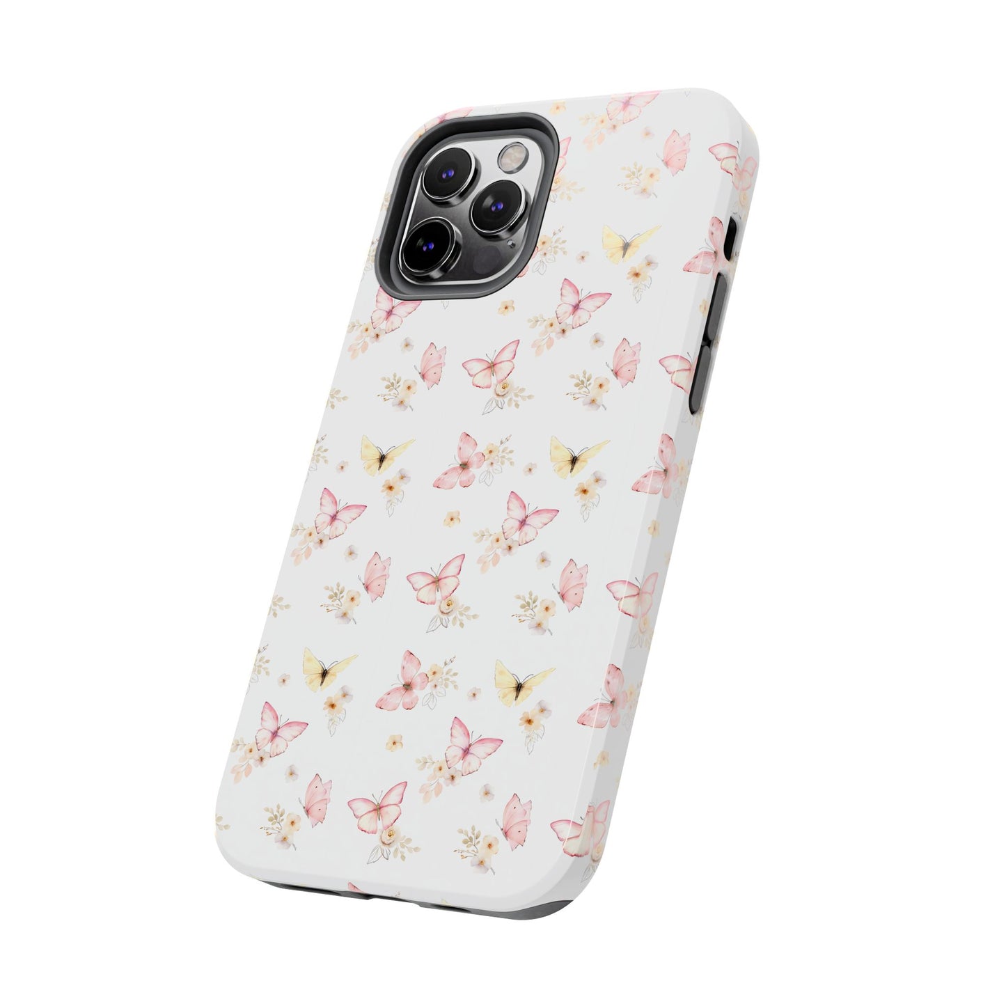 Pink & Yellow Butterfly Phone Case