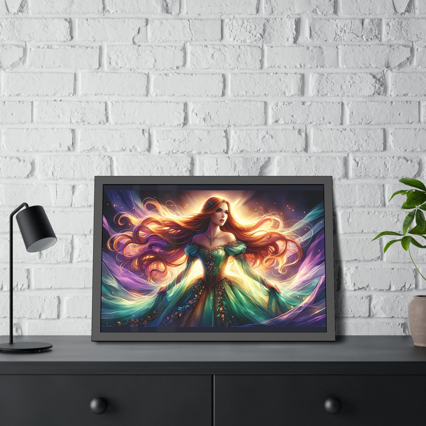 Once Upon A Fantasy - Ginger Goddess Framed Posters