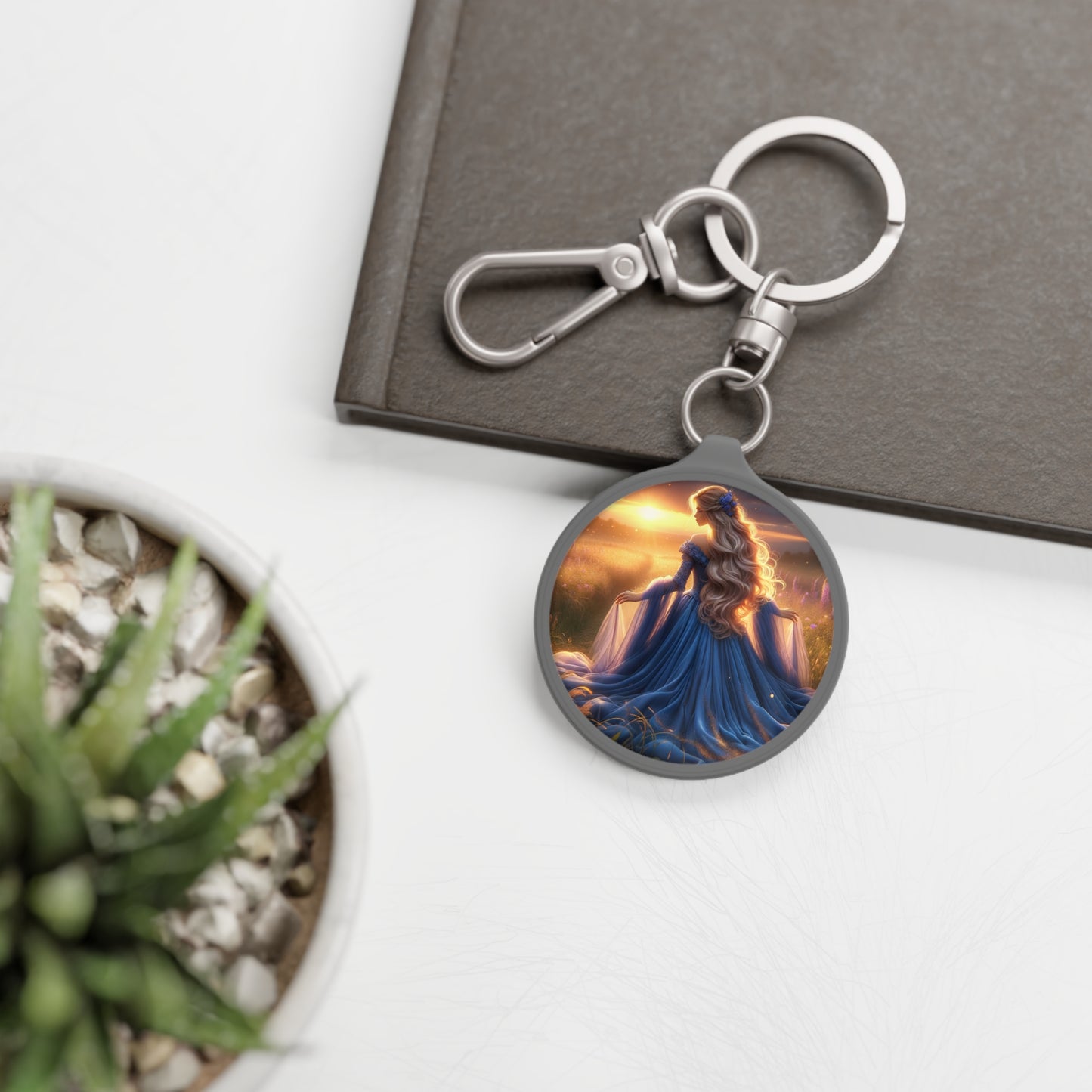 Once Upon A Fantasy - Blue Beauty Keyring Tag