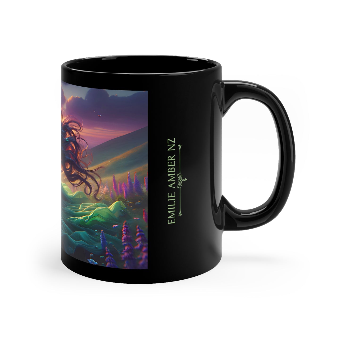 Once Upon A Fantasy - Emerald Sunset Coffee Mug, 11oz