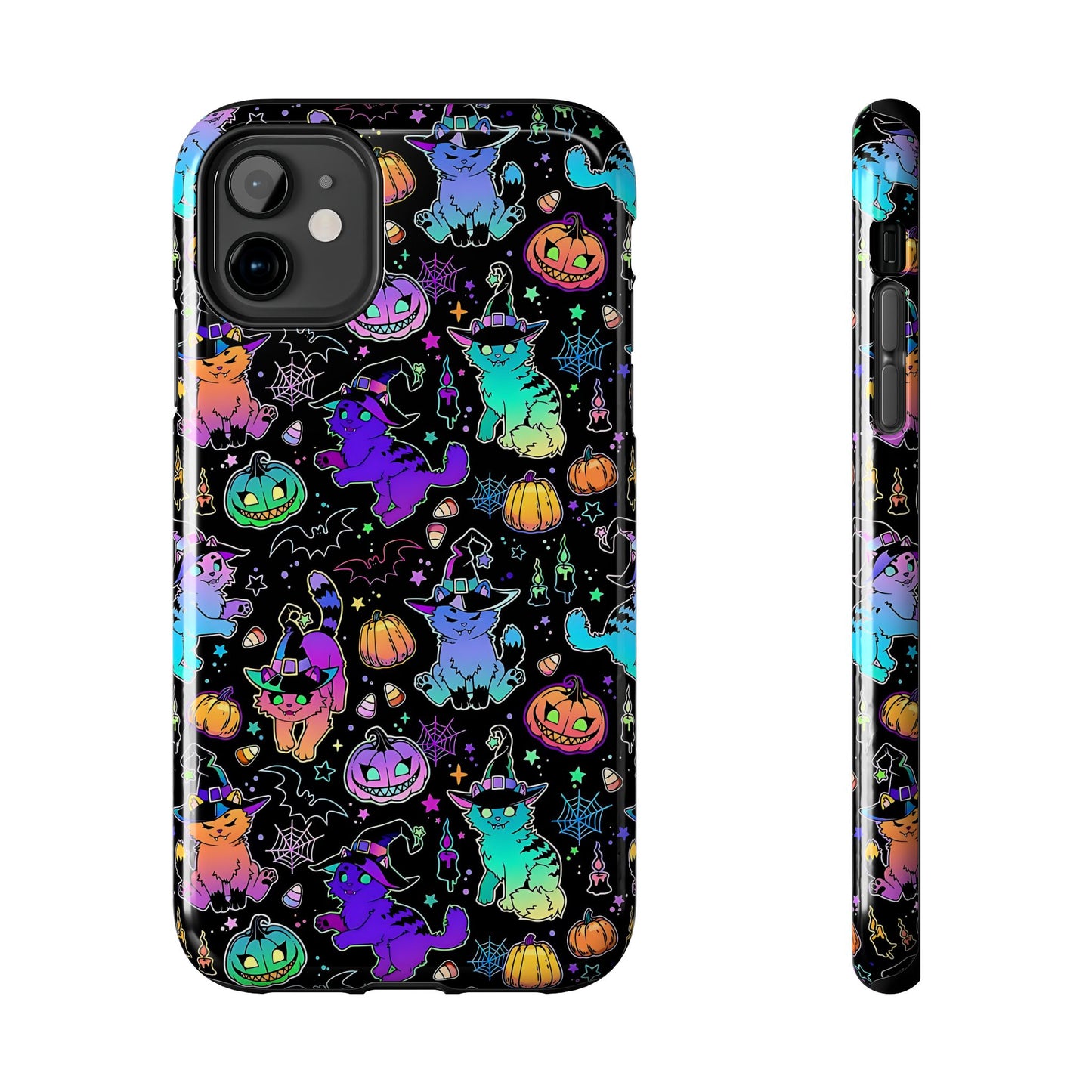 Spooky Neon Kitty Phone Case