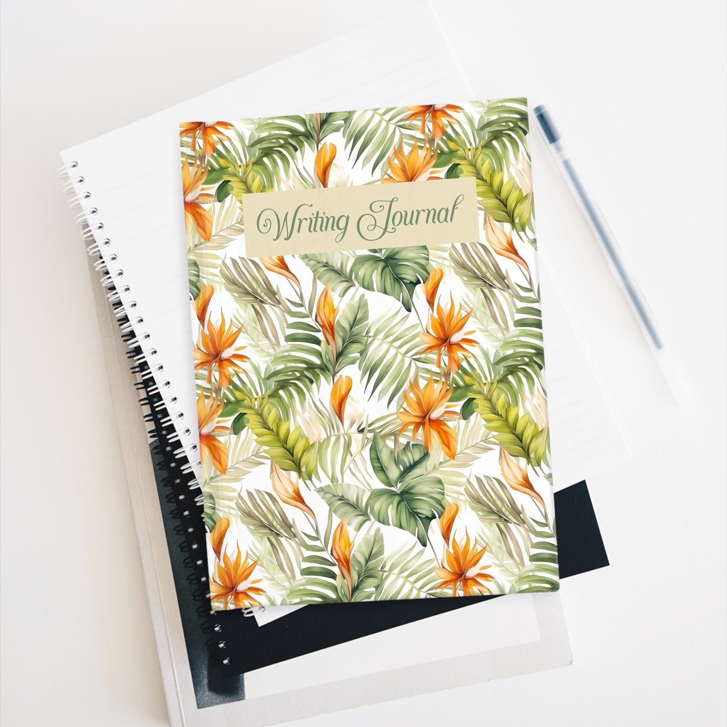 Tropical Adventure Writing Journal - Ruled Line