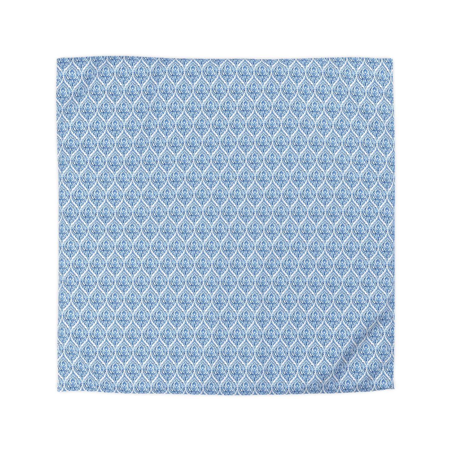 Blue Pattern Print Duvet Cover