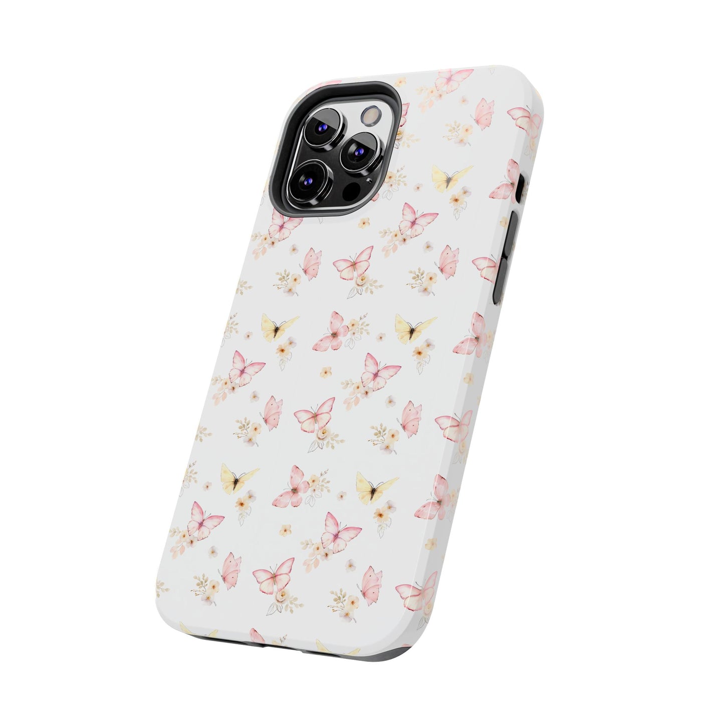 Pink & Yellow Butterfly Phone Case