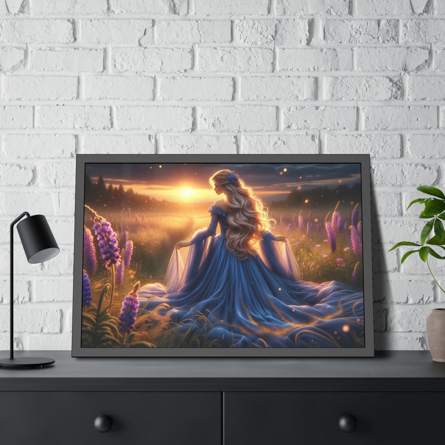 Once Upon A Fantasy - Blue Beauty Framed Posters