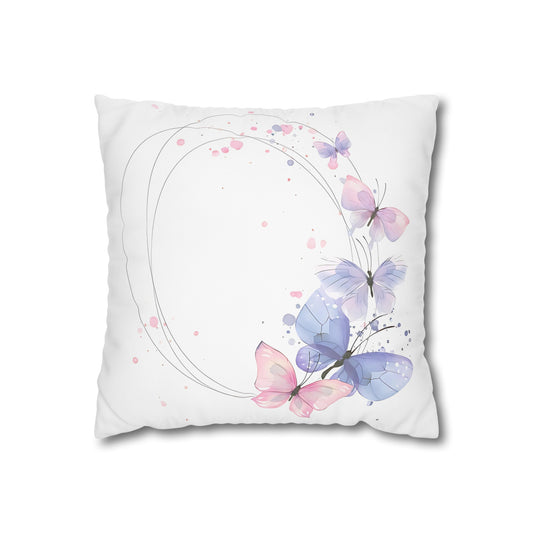 Pink & Purple Butterfly Cushion Cover