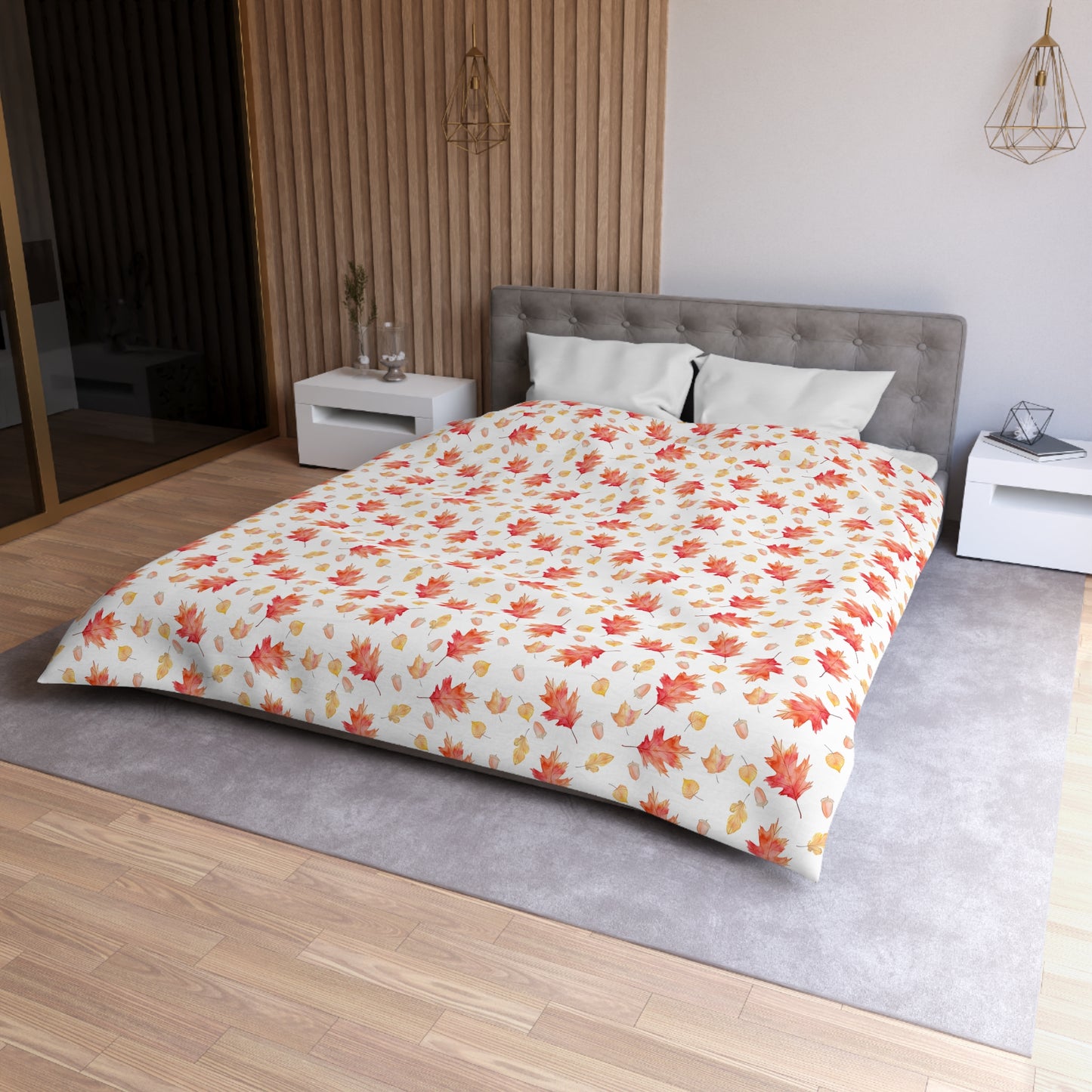 Autumn Leaves & Acorn Duvet Cover