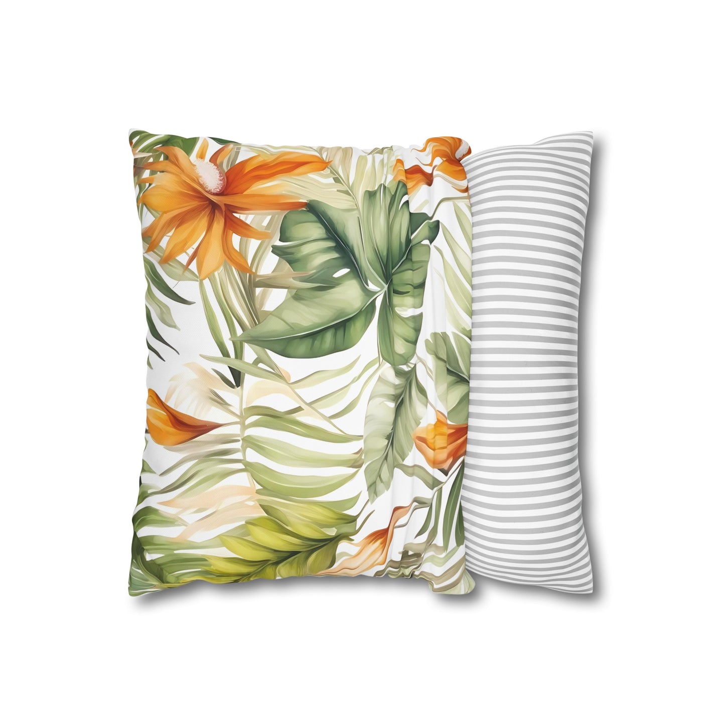 Tropical Adventure - Orange Cushion Cover