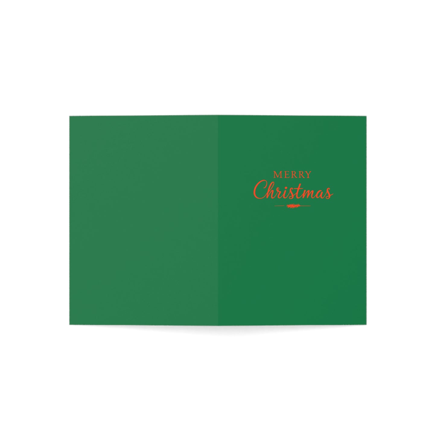 Festive Christmas Greeting Cards (Green)  - Set of 1, 10, 30, or 50