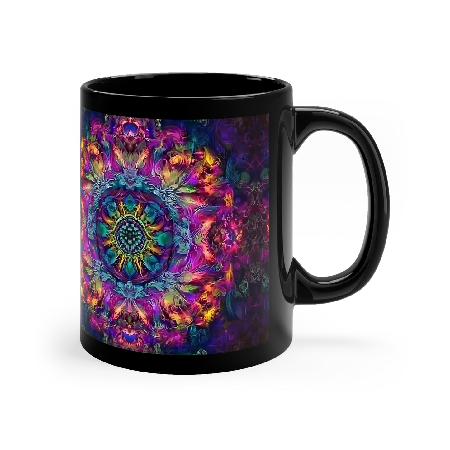 Psychedelic Kaleidoscope Coffee Mug, 11oz