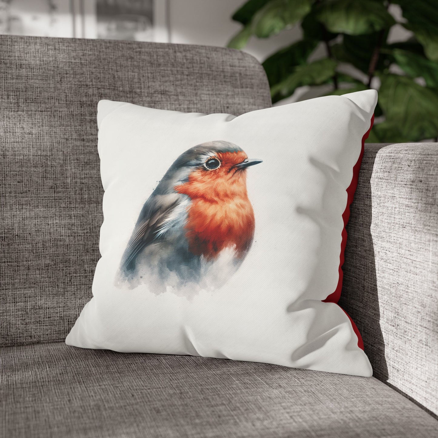 Red Robin Cushion Cover