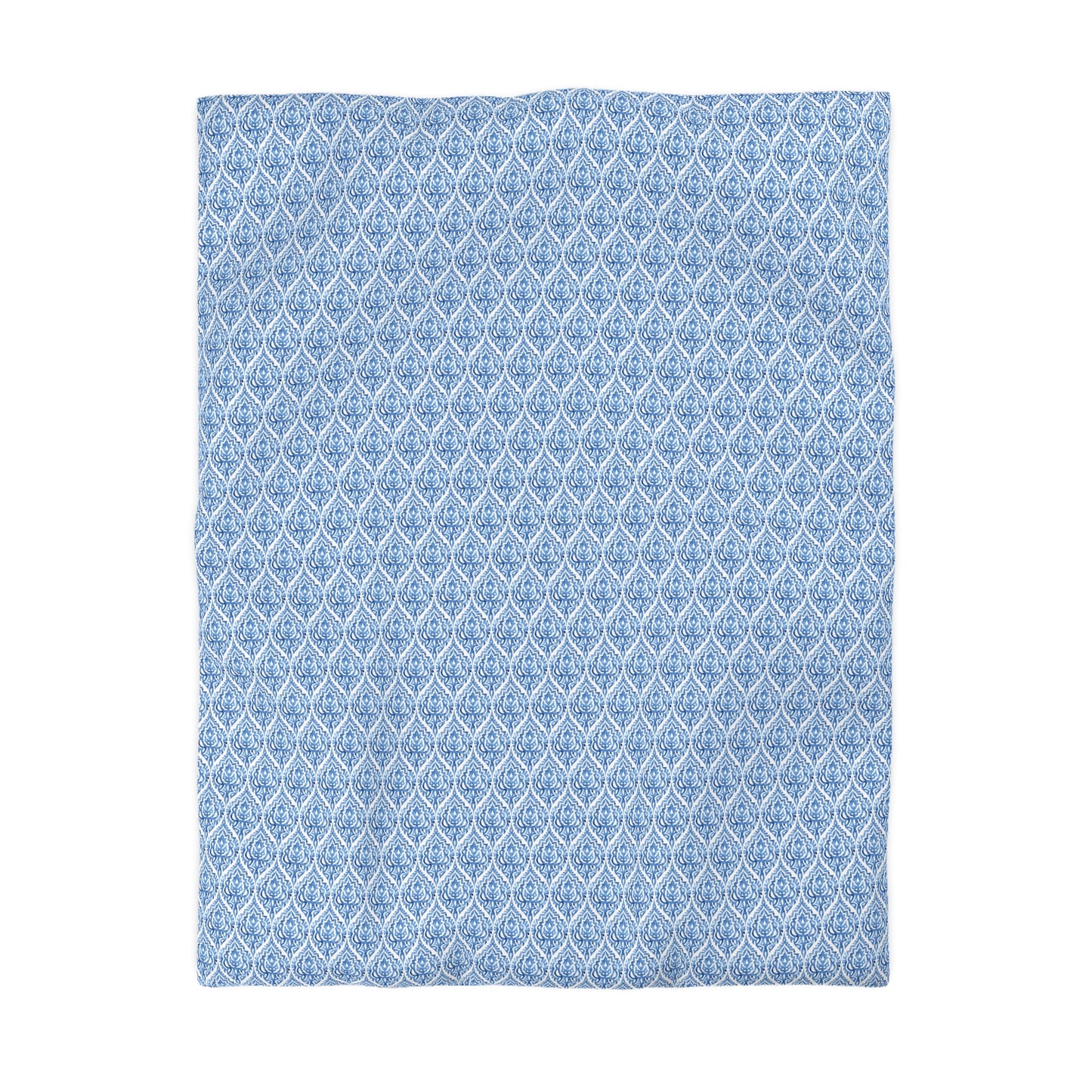 Blue Pattern Print Duvet Cover